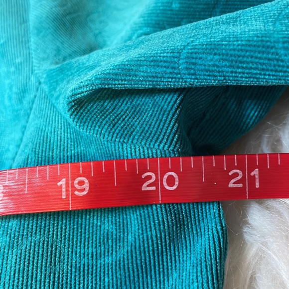 🎉HP🎉Christopher & Banks Petite Sea Green Corduroy Jacket - Picture 10 of 12